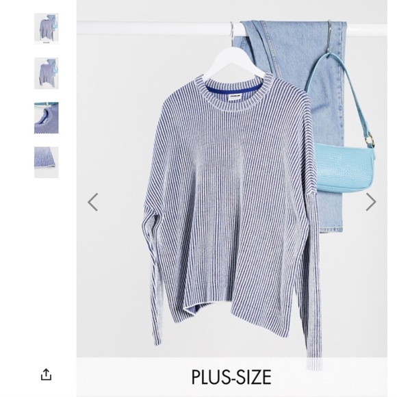 ASOS Curve Sweaters - NWT Noisy May Curve Ribbed Oversized Sweater